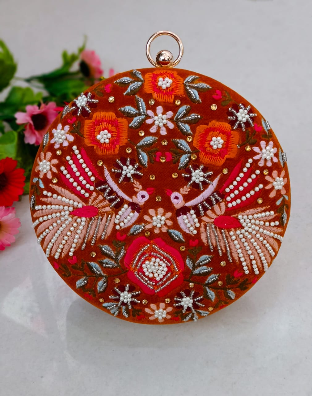 Fancy Embroidered Designer Wholesale Clutches
